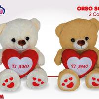 peluche orso soffice san valentino misura 25 cm