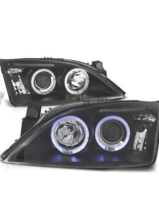 FARI FORD MONDEO MK3 00-07 ANGEL EYES FONDO NERO
