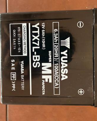 Batteria Moto Yuasa 6.3Ah nuova