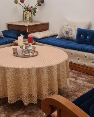 salotto marocchino 2m + 2 .35+2.88 ...vero legno 