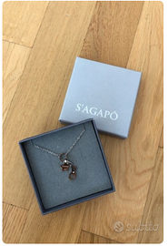 Collanina S'Agapò + Ciondolo S con brillante