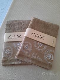 2 Set di asciugamani viso + ospite Alviero Martini