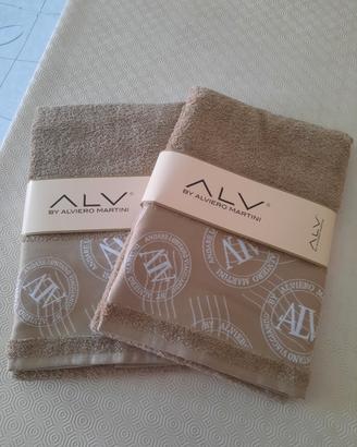 2 Set di asciugamani viso + ospite Alviero Martini