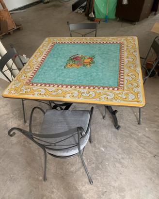 Tavolo pietra lavica 120x120 nuovo