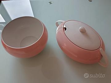 zuppiera e insalatiera in porcellana 