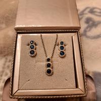 Parure Trilogy con zaffiri Blu 