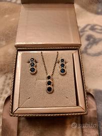 Parure Trilogy con zaffiri Blu 