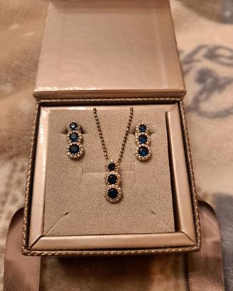 Parure Trilogy con zaffiri Blu 