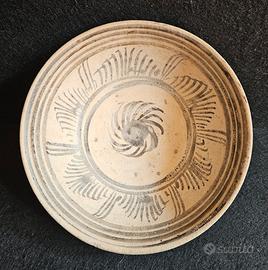Sukhotai Bowl Ceramic With Brown Decoration Thaila