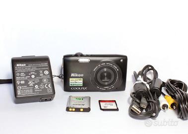 Nikon Coolpix S3300 16Mp HD funzionante come nuova