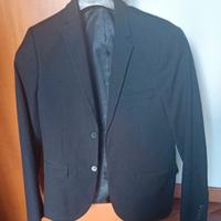 completo H&M nero blazer tg. 46 pantalone tg. 44
