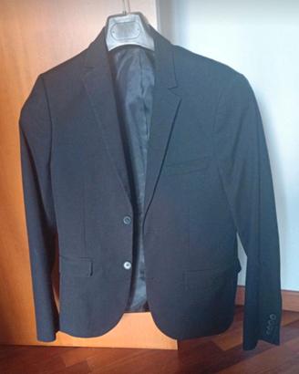 completo H&M nero blazer tg. 46 pantalone tg. 44
