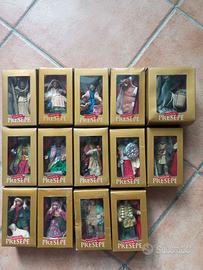 N.14 statuine in porcellana di presepe