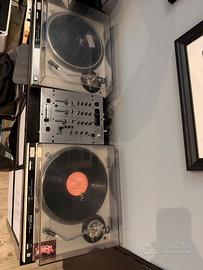 2 Technics SL-1700 MK2 + Mixer Behringer NUOVO
