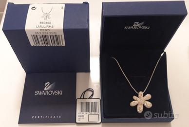 Collana con ciondolo fiore originale Swarovski