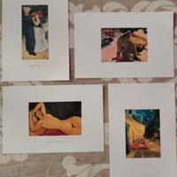 4 cartoline artistiche
