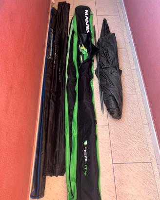 Attrezzatura da surfcasting ultramarine e shimano