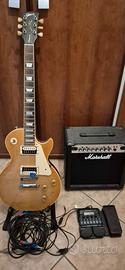 Kit Gibson Les Paul Classic+Marshall+Pedaliera