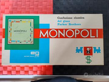 Monopoli gioco anni 80 Parker Br. in lire completo