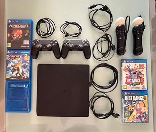 playstation4 con 2 joystick, giochi e accessori