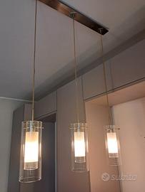 lampadario moderno  in vetro 