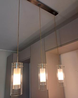 lampadario moderno  in vetro 