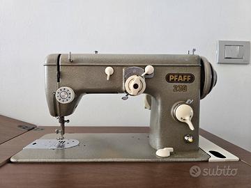 Macchina da cucire PFAFF vintage meccanizzata con 