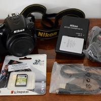 Nikon D5500 Reflex 24MB sd 32GB 2batt 12000 scatti
