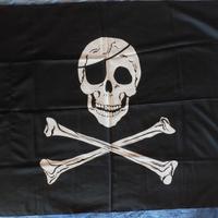 Bandiera Pirata 90x150 teschio e ossa incrociate