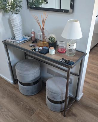 Tavolo da ingresso stile industrial