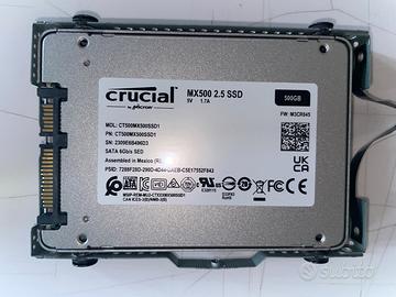 SSD Crucial MX500 500GB + Dati Smart