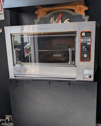 forno girarrosto planetariio a gas Virtus 16 polli