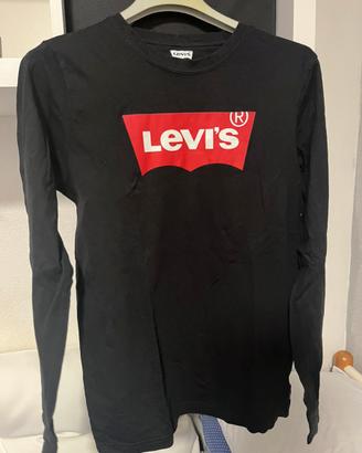 Maglia Levi’s nera uomo/donna a maniche lunghe