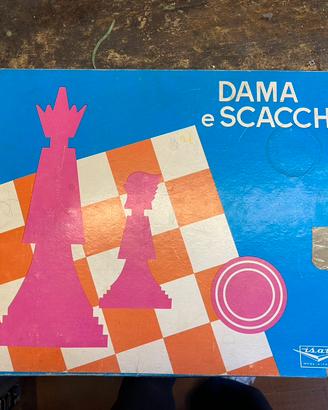 Dama e scacchi vintage