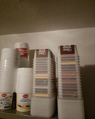 Secchielli yogurt e vaschette gelato