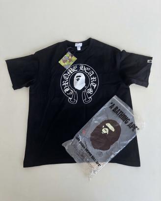 T-shirt bapexchrome hearts