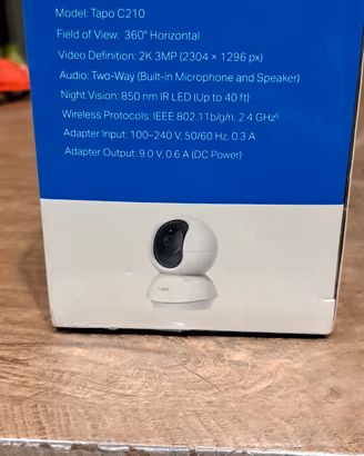 Telecamera Indoor Wi-Fi 3MP
Tapo C210