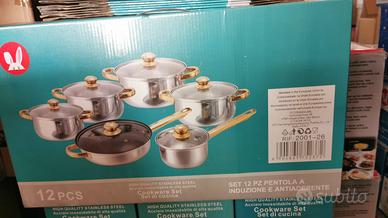 Pentole e padelle a induzione - 12pz