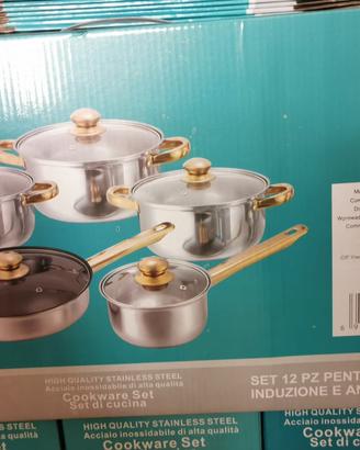 Pentole e padelle a induzione - 12pz