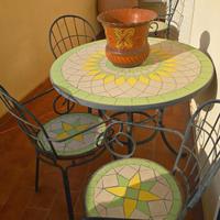 TAVOLO E SEDIE DA GIARDINO IN FERRO