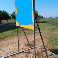 Cartello con supporto in acciaio zincato