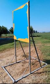 Cartello con supporto in acciaio zincato