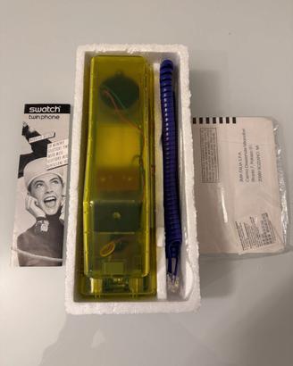 Swatch Twinphone vintage trasparente con scatola