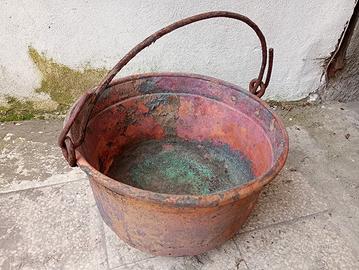 Paiolo Antico in Rame Cm 40 