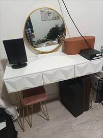 TOELETTA DA TRUCCO PETTINEUSE SPECCHIO LUMINOSO