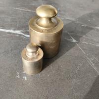 Peso/pesi 1kg / 200 gr. in ottone