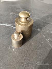 Peso/pesi 1kg / 200 gr. in ottone