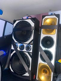 Impianto audio macchina, car sound, tipo chuchero