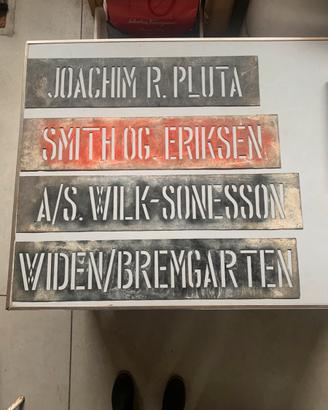 Stencil per carrozzeria vintage