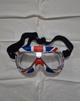 Occhiali Moto Vintage Union Jack – Stile Aviatore 
